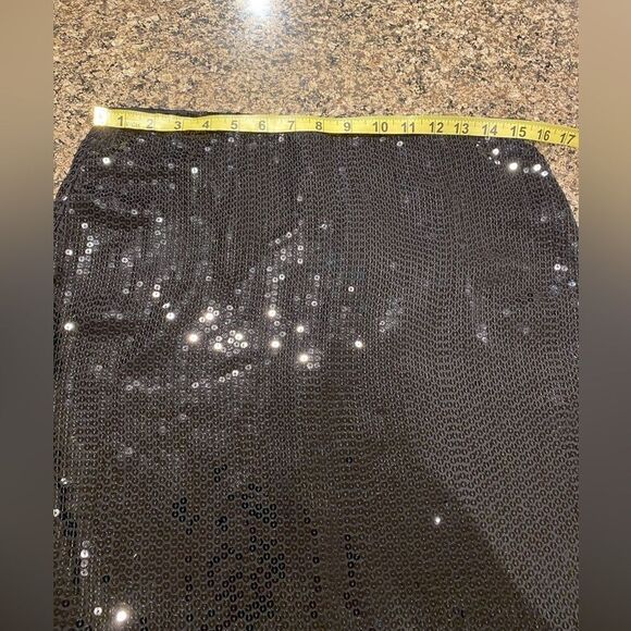 Michael Kors black sequin lightweight mini skirt Size 6 - Picture 9 of 9